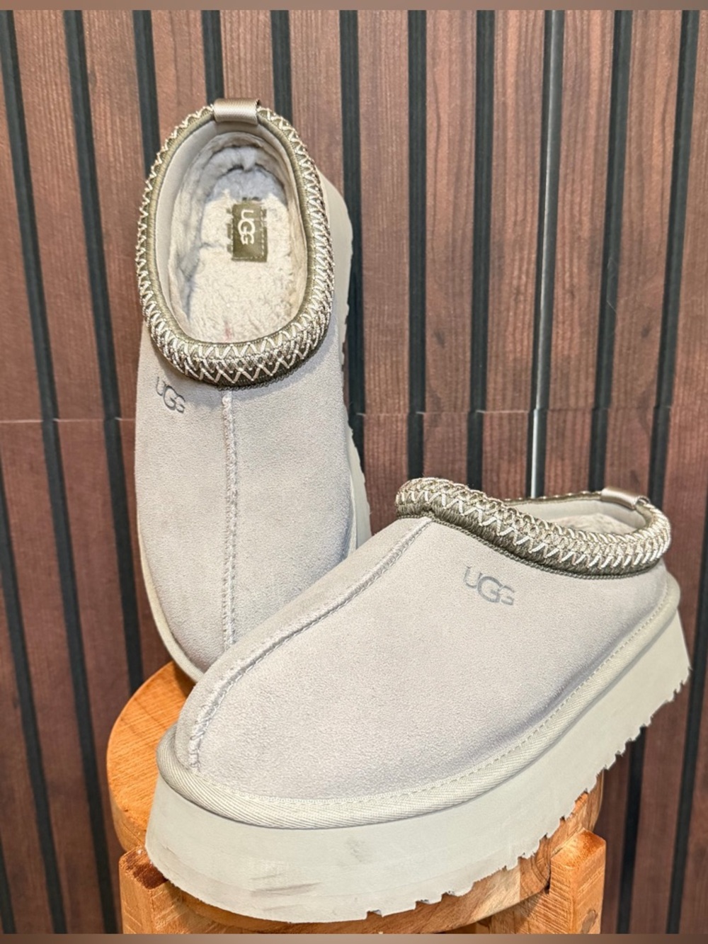 ✨ UGG Tazz II Slippers | Cobble Gray Platform Clogs | Cozy Suede Slip-On Shoes✨